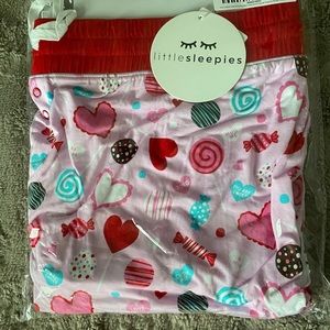 NWT Little Sleepies Limited Edition Pink Sweet Valentine Women’s 3XL